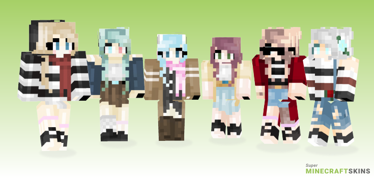 Drawing recreate Minecraft Skins - Best Free Minecraft skins for Girls and Boys