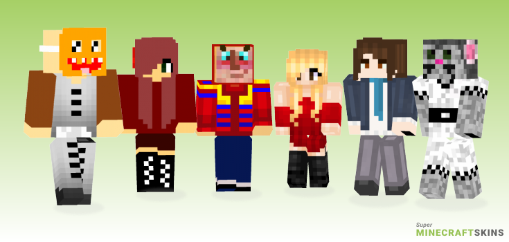 Dressed Minecraft Skins - Best Free Minecraft skins for Girls and Boys