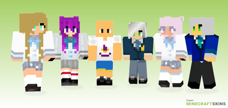 Drop high Minecraft Skins - Best Free Minecraft skins for Girls and Boys