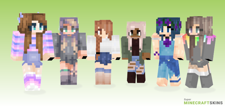 Drops Minecraft Skins - Best Free Minecraft skins for Girls and Boys