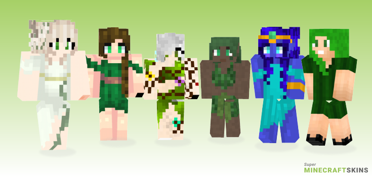 Dryad Minecraft Skins - Best Free Minecraft skins for Girls and Boys