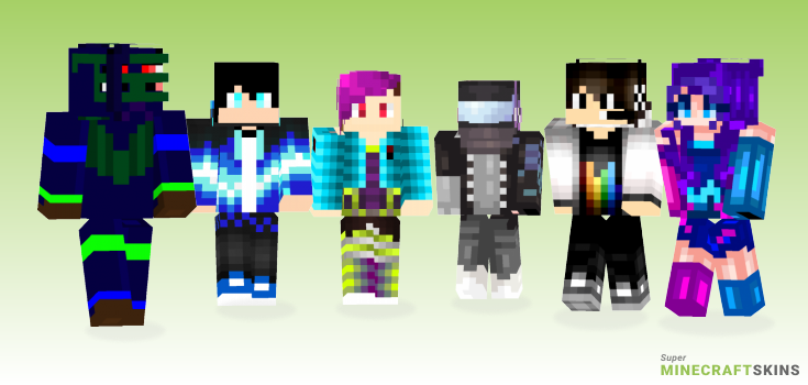 Dubstep Minecraft Skins - Best Free Minecraft skins for Girls and Boys