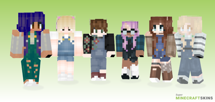Dungarees Minecraft Skins - Best Free Minecraft skins for Girls and Boys