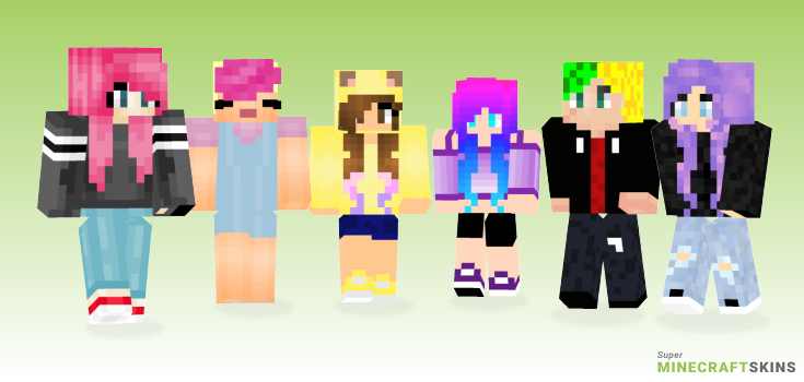 Dyed Minecraft Skins - Best Free Minecraft skins for Girls and Boys