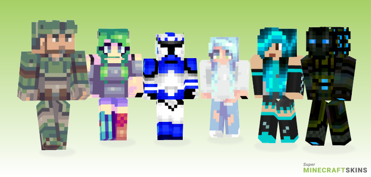 Electric Minecraft Skins - Best Free Minecraft skins for Girls and Boys