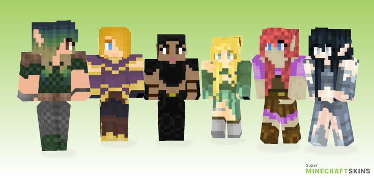 Elf warrior Minecraft Skins - Best Free Minecraft skins for Girls and Boys