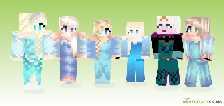 Elsa Minecraft Skins - Best Free Minecraft skins for Girls and Boys
