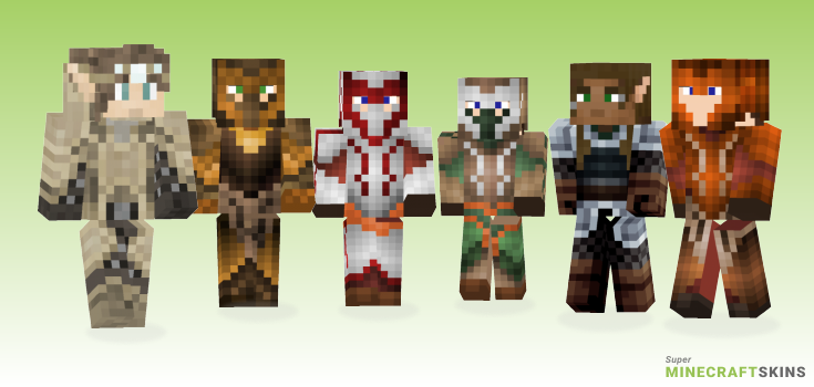Elven warrior Minecraft Skins - Best Free Minecraft skins for Girls and Boys