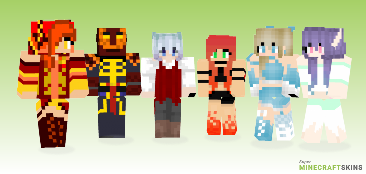 Ember Minecraft Skins - Best Free Minecraft skins for Girls and Boys
