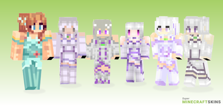 Emilia Minecraft Skins - Best Free Minecraft skins for Girls and Boys