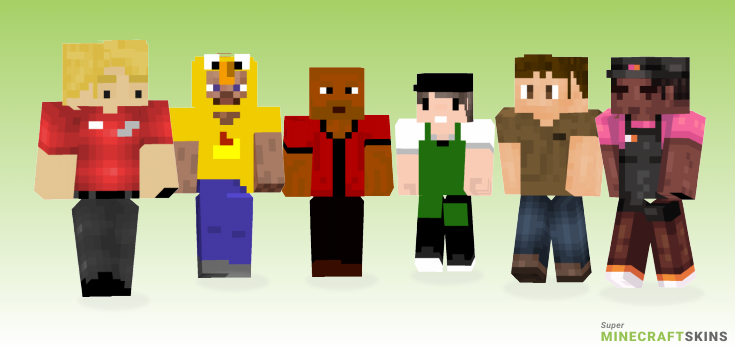 Employee Minecraft Skins - Best Free Minecraft skins for Girls and Boys