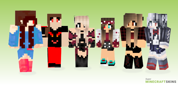 Evil girl Minecraft Skins - Best Free Minecraft skins for Girls and Boys