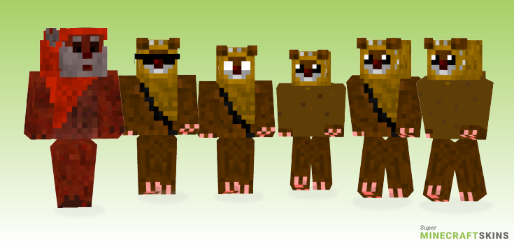 Ewok Minecraft Skins - Best Free Minecraft skins for Girls and Boys