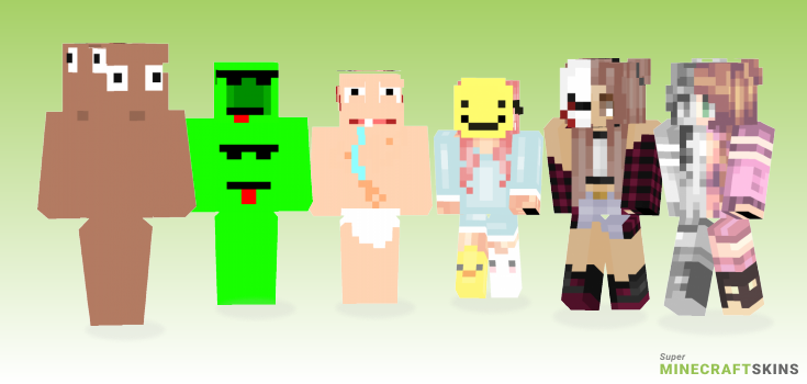 Faced Minecraft Skins - Best Free Minecraft skins for Girls and Boys