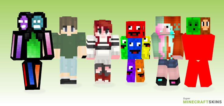 Faces Minecraft Skins - Best Free Minecraft skins for Girls and Boys