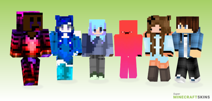 Faded Minecraft Skins - Best Free Minecraft skins for Girls and Boys
