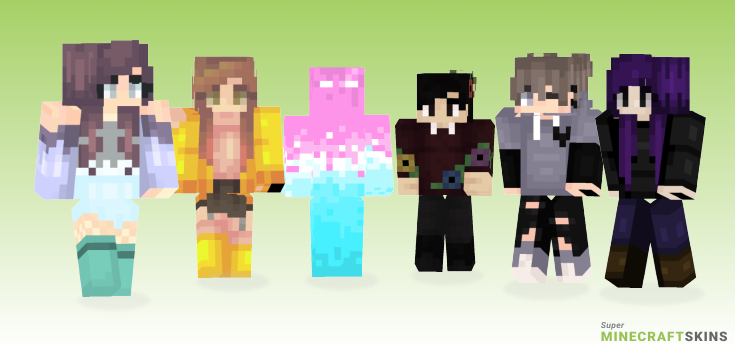 Fading Minecraft Skins - Best Free Minecraft skins for Girls and Boys