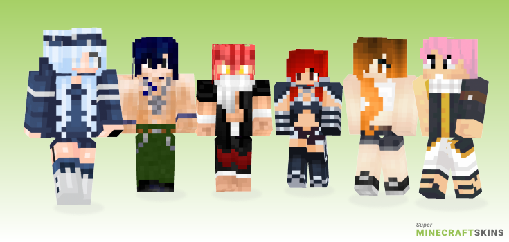 Fairy tail Minecraft Skins - Best Free Minecraft skins for Girls and Boys