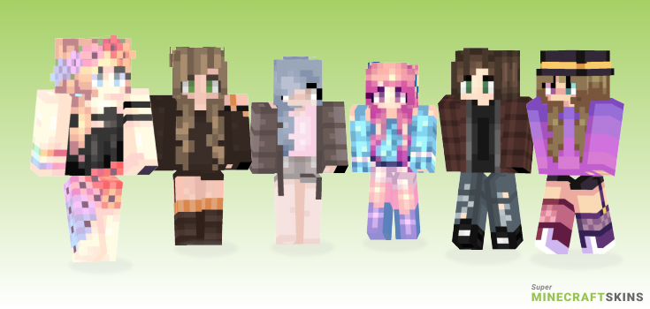 Falling Minecraft Skins - Best Free Minecraft skins for Girls and Boys