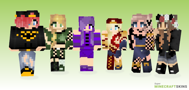 Fan girl Minecraft Skins - Best Free Minecraft skins for Girls and Boys