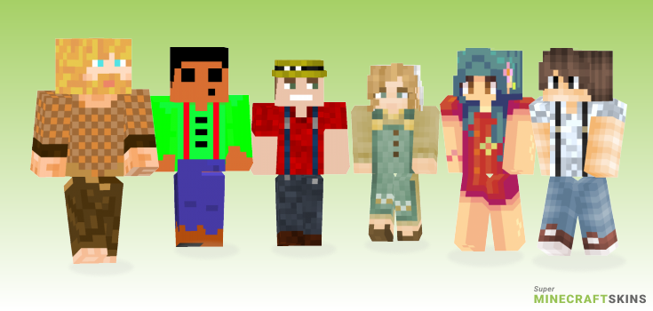 Farmer Minecraft Skins - Best Free Minecraft skins for Girls and Boys