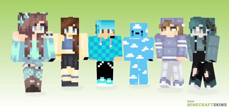 Feeling blue Minecraft Skins - Best Free Minecraft skins for Girls and Boys