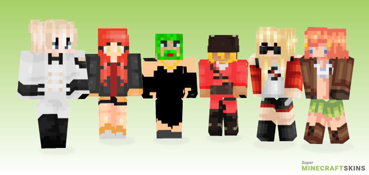 Fem Minecraft Skins - Best Free Minecraft skins for Girls and Boys