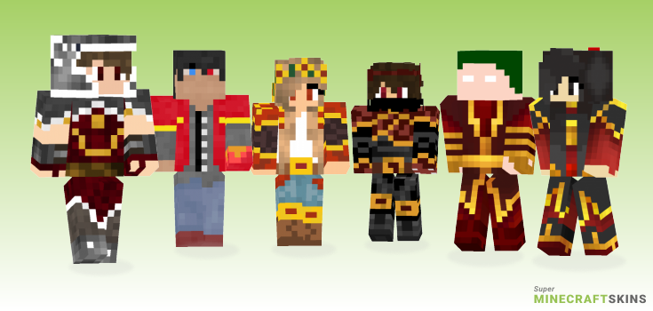 Fire bender Minecraft Skins - Best Free Minecraft skins for Girls and Boys