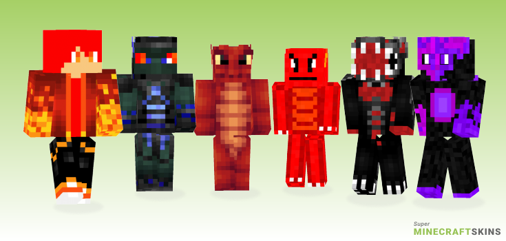 Fire dragon Minecraft Skins - Best Free Minecraft skins for Girls and Boys