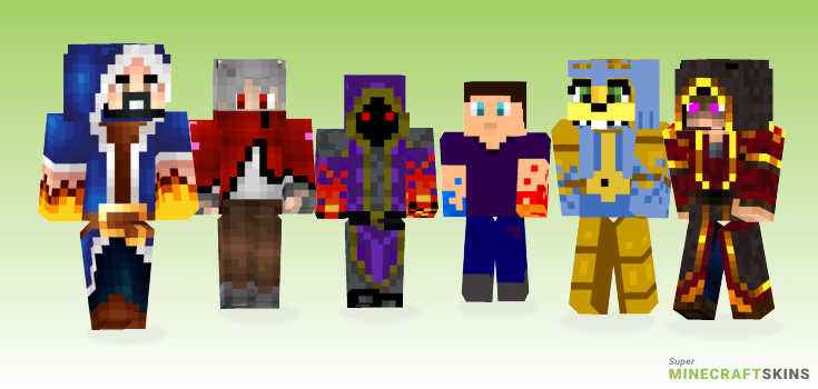 Fire mage Minecraft Skins - Best Free Minecraft skins for Girls and Boys