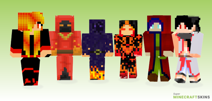 Fire wizard Minecraft Skins - Best Free Minecraft skins for Girls and Boys