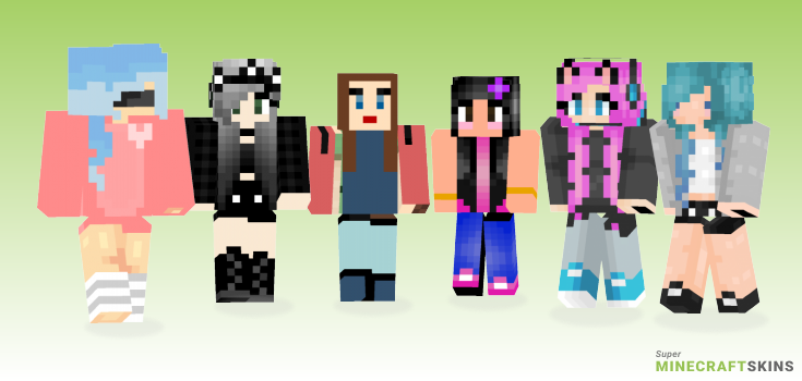 First ever Minecraft Skins - Best Free Minecraft skins for Girls and Boys