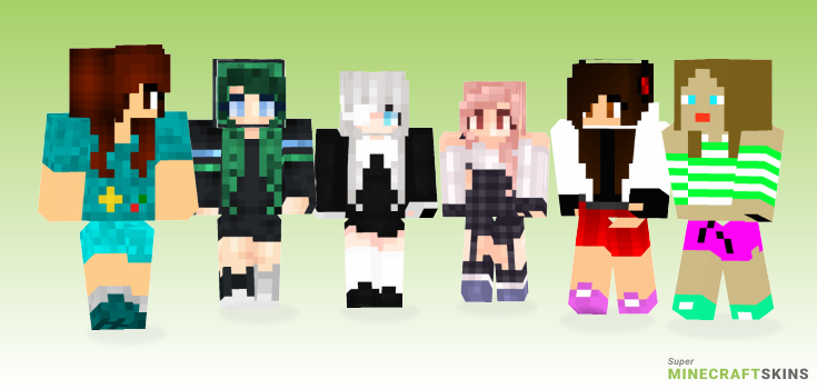 First girl Minecraft Skins - Best Free Minecraft skins for Girls and Boys