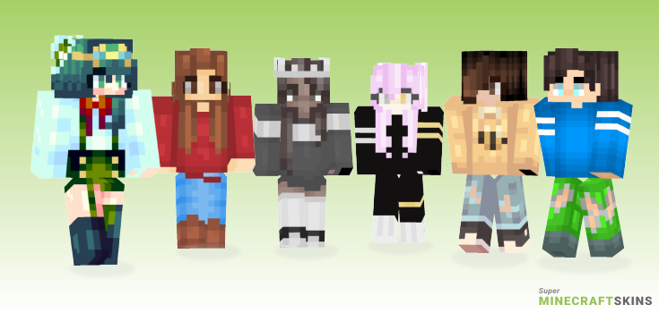 First upload Minecraft Skins - Best Free Minecraft skins for Girls and Boys