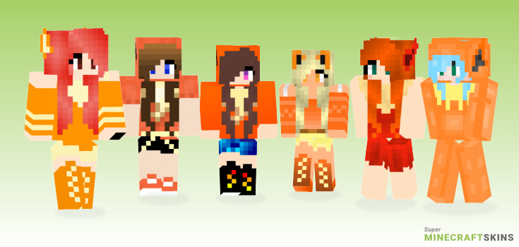 Flareon girl Minecraft Skins - Best Free Minecraft skins for Girls and Boys