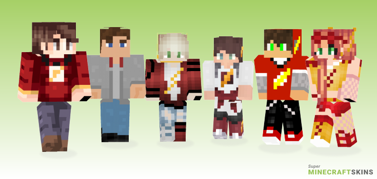 Flash fan Minecraft Skins - Best Free Minecraft skins for Girls and Boys