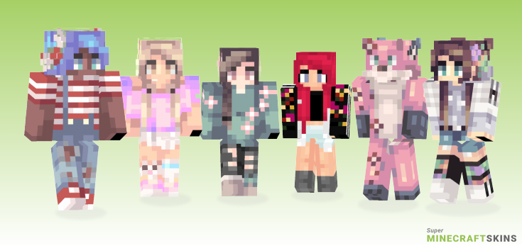 Floral Minecraft Skins - Best Free Minecraft skins for Girls and Boys