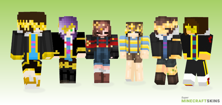Flowerfell frisk Minecraft Skins - Best Free Minecraft skins for Girls and Boys