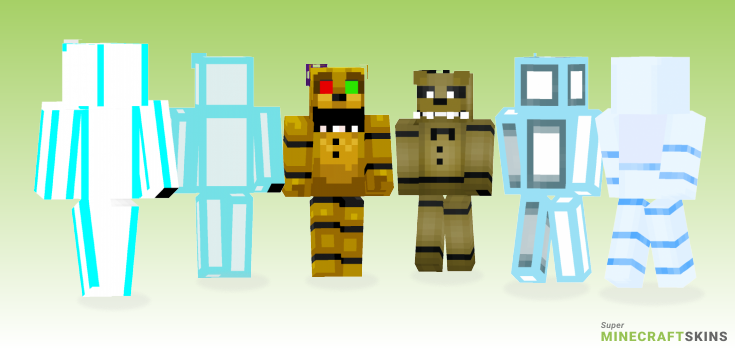 Fnaf world Minecraft Skins - Best Free Minecraft skins for Girls and Boys