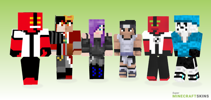 Four Minecraft Skins - Best Free Minecraft skins for Girls and Boys