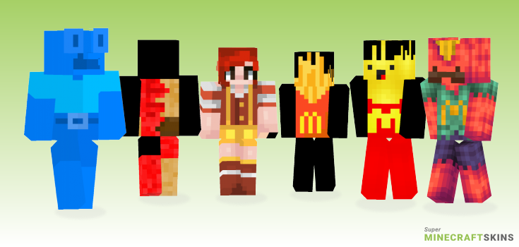 Fries Minecraft Skins - Best Free Minecraft skins for Girls and Boys