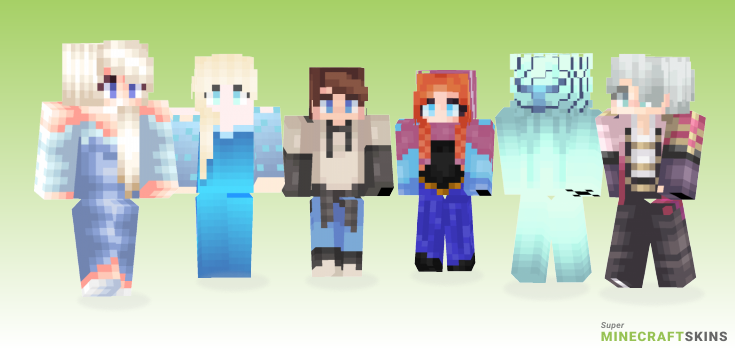 Frozen Minecraft Skins - Best Free Minecraft skins for Girls and Boys