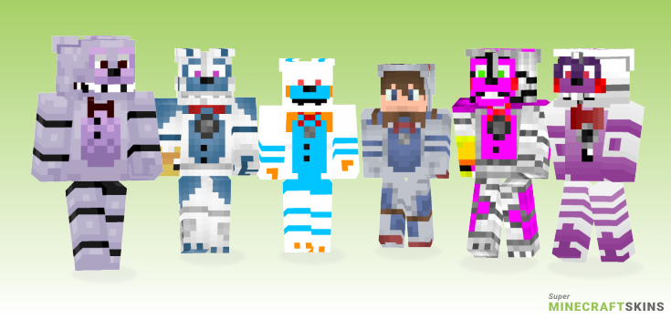 Funtime bonnie Minecraft Skins - Best Free Minecraft skins for Girls and Boys