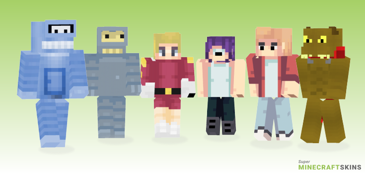 Futurama Minecraft Skins - Best Free Minecraft skins for Girls and Boys