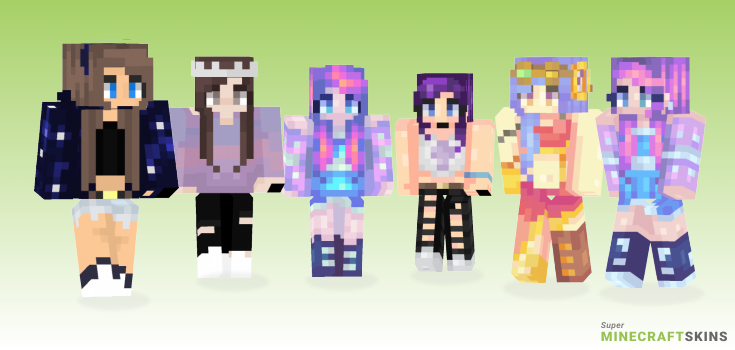 Galaxies Minecraft Skins - Best Free Minecraft skins for Girls and Boys