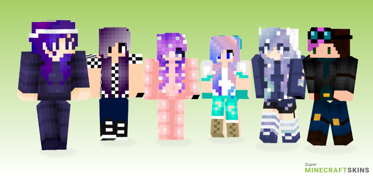 Galaxy Hair Minecraft Skins Download For Free At Superminecraftskins