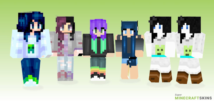 Gina Minecraft Skins - Best Free Minecraft skins for Girls and Boys