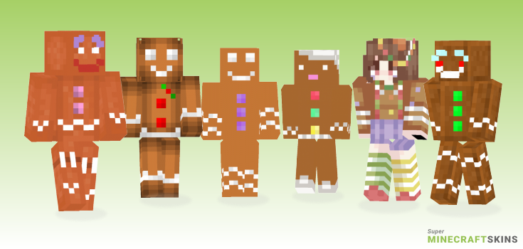 Gingerbread man Minecraft Skins - Best Free Minecraft skins for Girls and Boys