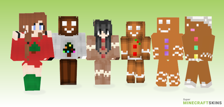Gingerbread Minecraft Skins - Best Free Minecraft skins for Girls and Boys