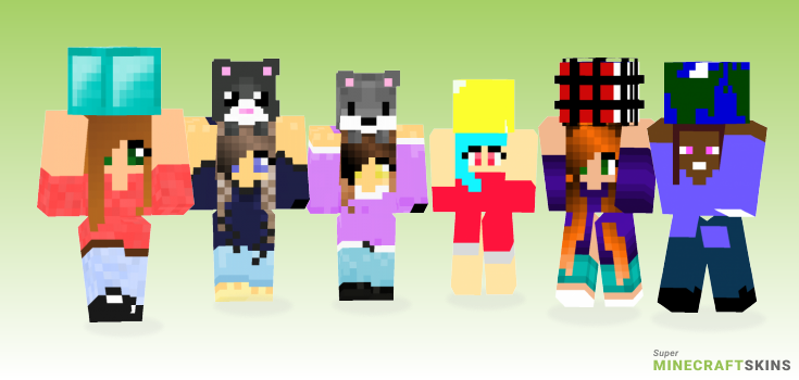 Girl holding Minecraft Skins - Best Free Minecraft skins for Girls and Boys